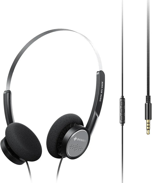 FiiO Snowsky Wind con driver 40 mm, diseño semiabierto y mic. Ligeros (≈50 g), dos almohadillas (graves/relajado) y jack 3.5 mm. Sonido Hi-Fi versátil.