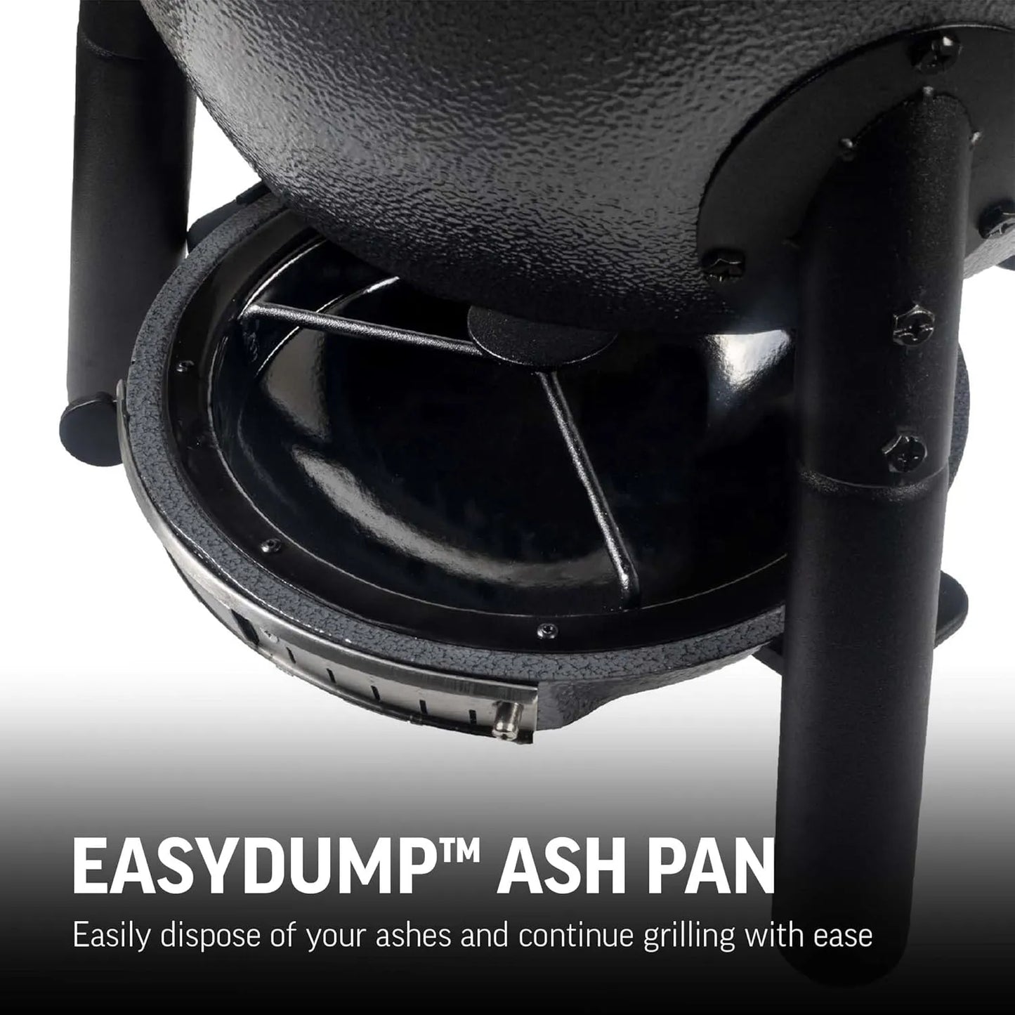 Kamado Char-Griller AKORN Jr. Ø 36 cm con Piedra 6211 incluida, triple pared, hierro fundido y EasyDump™. Portátil y listo para ahumar/hornear.