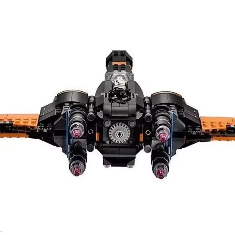 Construye el icónico X-Wing Fighter con este set de 742 piezas de Space Wars. Ideal para coleccionistas, decoración geek y fans de Star Wars. Material ABS resistente.