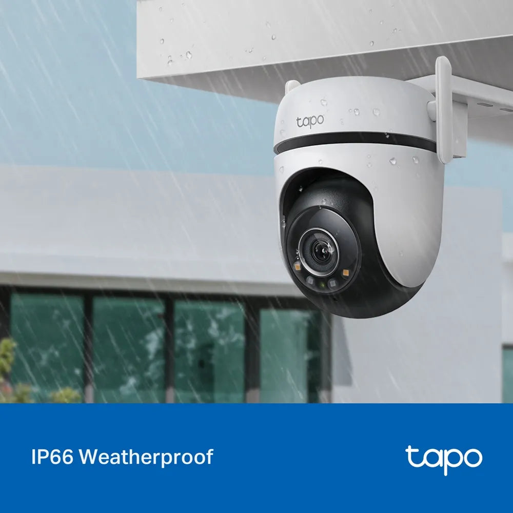 Cámara Tapo C520WS: 2K, giro 360°, visión nocturna color, detección IA, alarma personalizada y protección IP66. ¡Seguridad exterior de alto nivel!