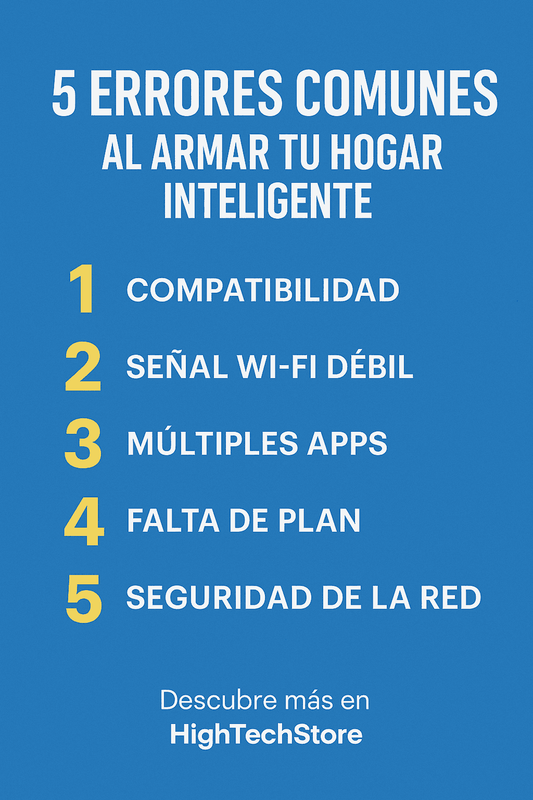 5 Errores Comunes al Empezar un Hogar Inteligente