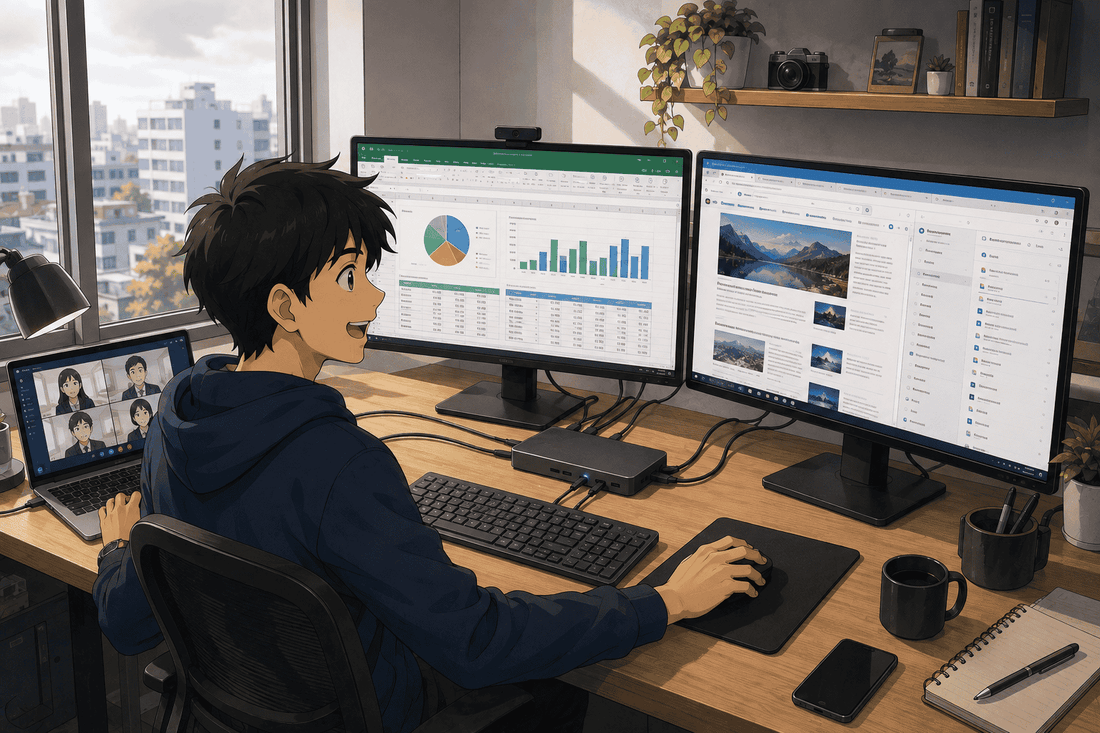¿Cómo conectar 2 o más monitores a una laptop? Lo que debes saber antes de comprar una docking station