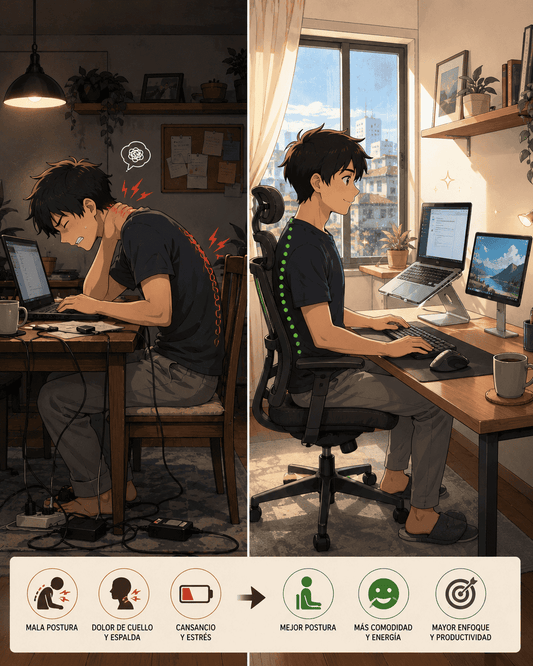 Home office sin dolor de espalda: gadgets que realmente ayudan