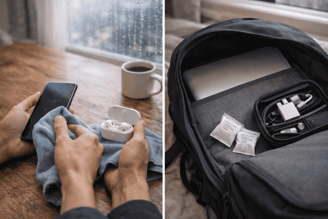 La garúa no parece grave, pero la humedad y la pelusa pueden arruinar puertos, cables y audífonos con el tiempo. Aquí tienes hábitos simples y protección por capas para que tus gadgets duren más en Perú.