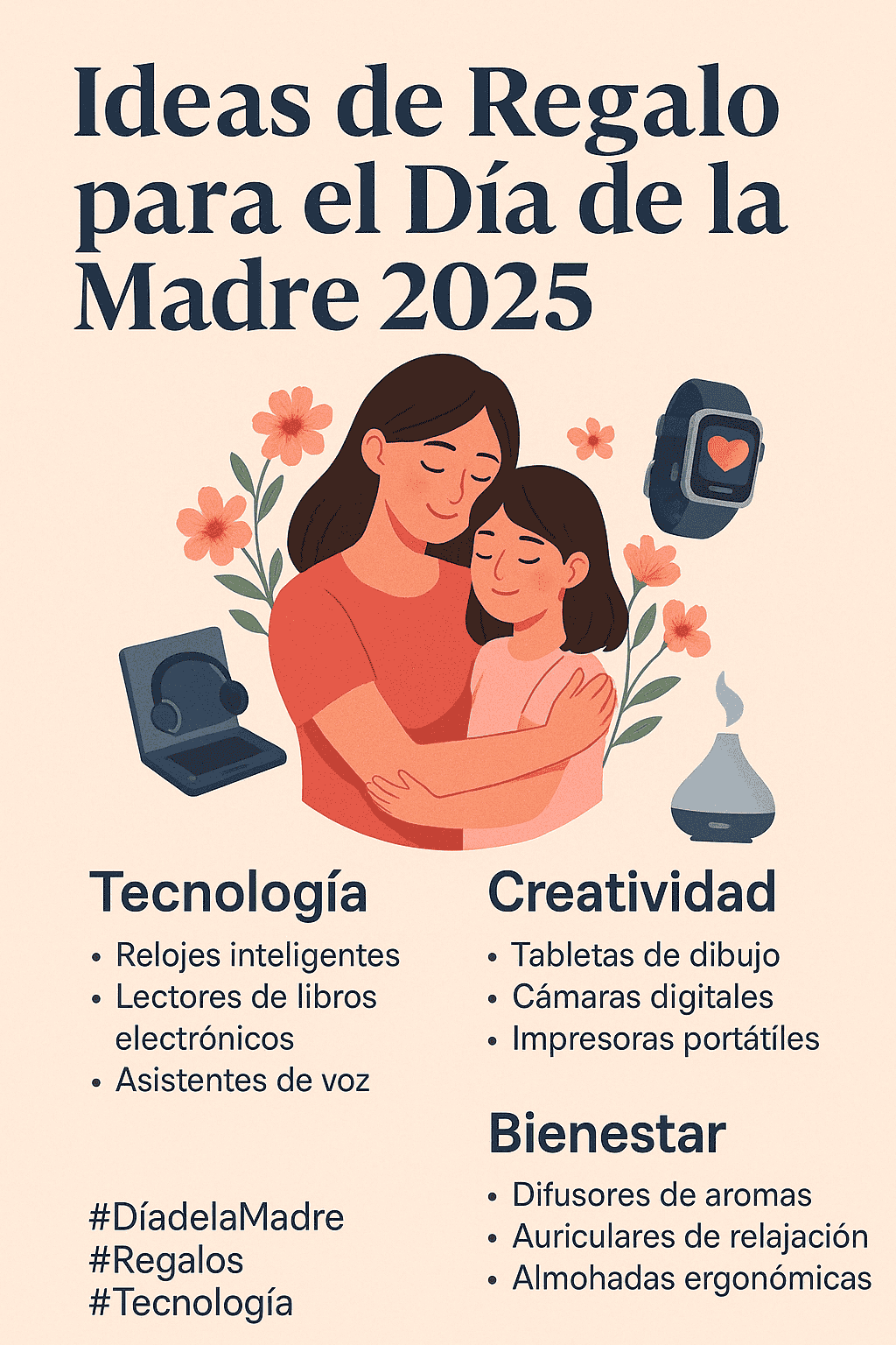 Ideas de Regalo para el Día de la Madre 2025: Tecnología, Bienestar y Creatividad