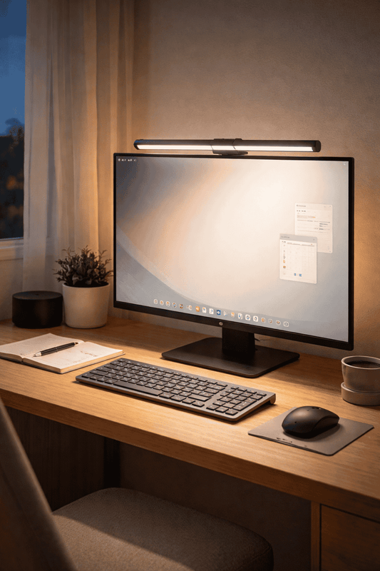 No necesitas parecer streamer para iluminarte bien. Las barras LED de escritorio ofrecen luz fresca, cómoda y perfecta para depas pequeños en Perú.