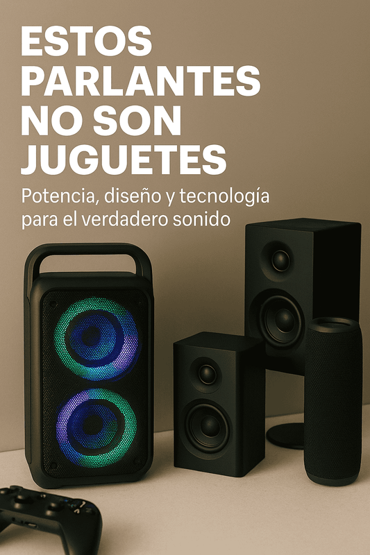 Descubre los parlantes más potentes y completos del 2025. Sonido de alta fidelidad, batería duradera, luces LED y más. Guía para elegir el ideal.
