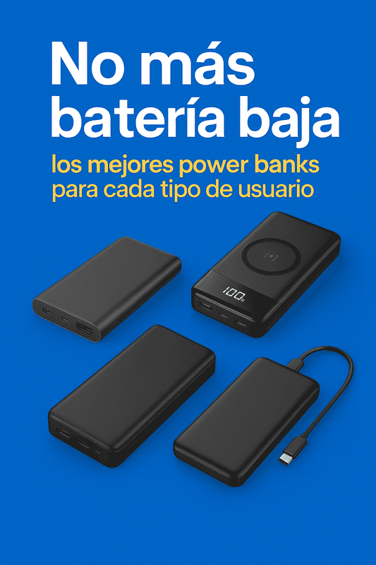 ¿Buscas un power bank confiable? Conoce los mejores modelos según tu estilo de vida: básicos, rápidos, inalámbricos y más. Guía práctica 2025.