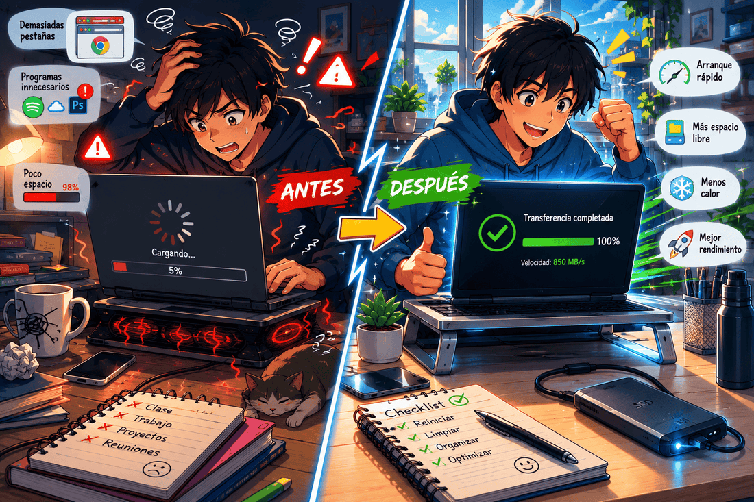 ¿Tu laptop está lenta? 7 errores que cometemos sin darnos cuenta