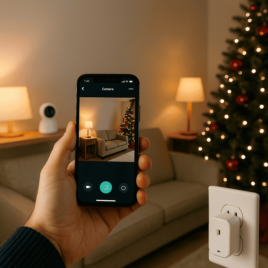 Seguridad inteligente en el hogar en fiestas: cámaras, sensores y enchufes WiFi para irte tranquilo de viaje