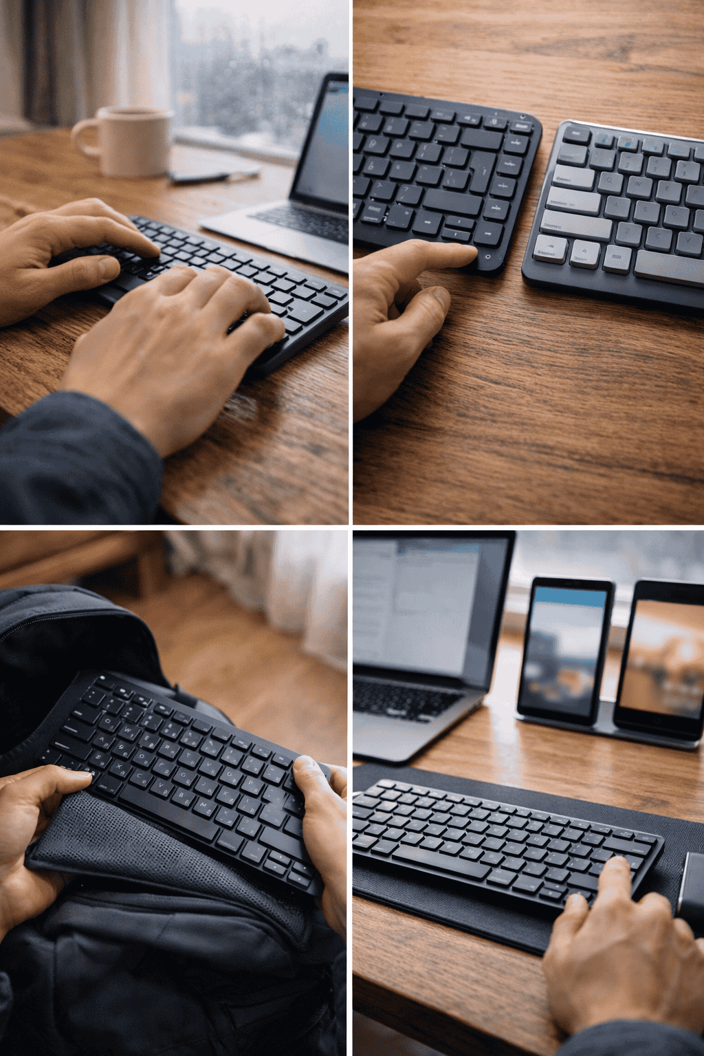 Teclado para estudiar y telechamba: mecánico silencioso vs slim vs Bluetooth multipoint (Perú)