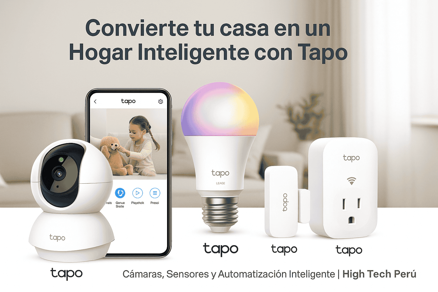TP-Link Tapo | Cámaras, Sensores y Domótica para tu Hogar Inteligente | High Tech Perú