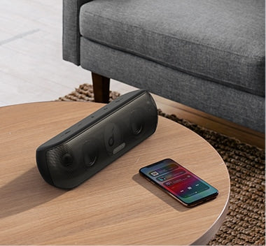 🔊 Soundcore Motion+ con sonido Hi-Res, BassUp™ y resistencia al agua IPX7. Disfruta 30W de potencia y hasta 12h de música. ¡Compra ahora!