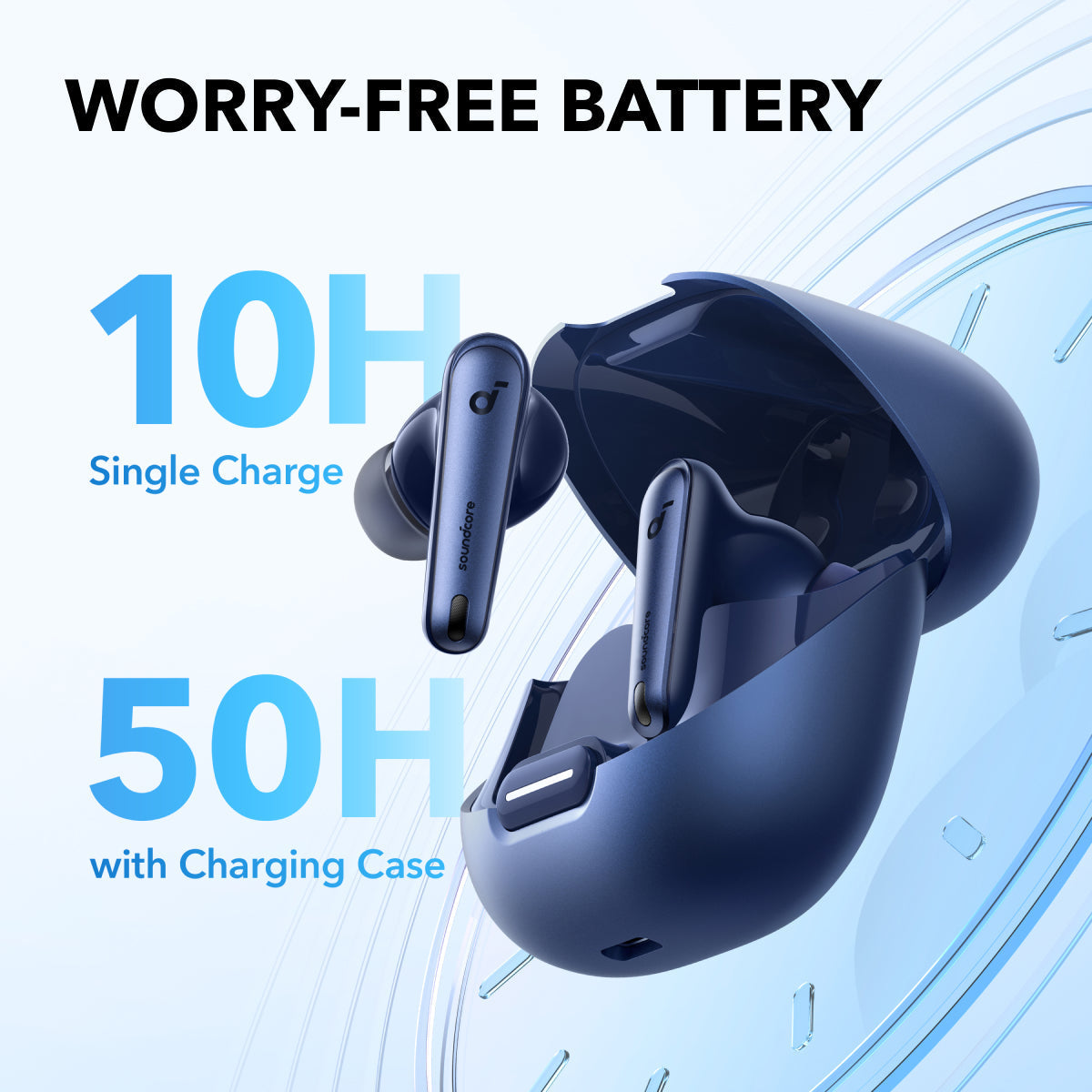 Muévete sin límites con los Audífonos Deportivos EW-A449BW. Bluetooth, cancelación de ruido ENC y diseño Ear-Hook para ajuste seguro. ¡Compra ya