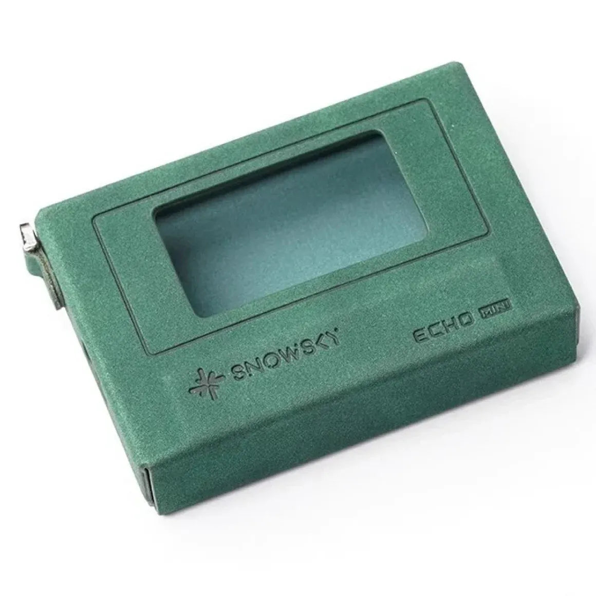 Protege tu Echo Mini con el FiiO SK-Echo-Mini: case retro con cierre magnético, hebilla y acabado PU (negro/rojo) o suede bicolor (verde). Incluye protector.