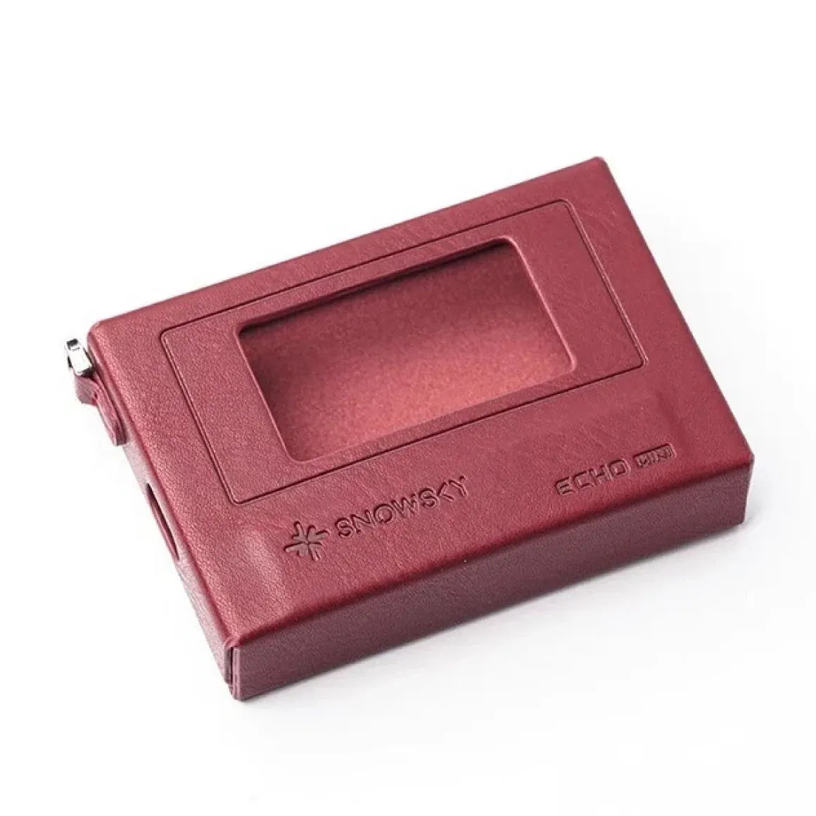 Protege tu Echo Mini con el FiiO SK-Echo-Mini: case retro con cierre magnético, hebilla y acabado PU (negro/rojo) o suede bicolor (verde). Incluye protector.