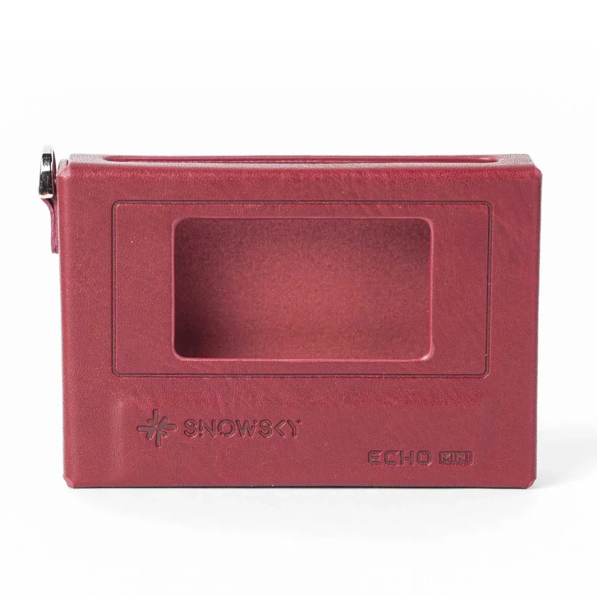 Protege tu Echo Mini con el FiiO SK-Echo-Mini: case retro con cierre magnético, hebilla y acabado PU (negro/rojo) o suede bicolor (verde). Incluye protector.