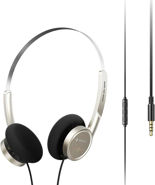 FiiO Snowsky Wind con driver 40 mm, diseño semiabierto y mic. Ligeros (≈50 g), dos almohadillas (graves/relajado) y jack 3.5 mm. Sonido Hi-Fi versátil.