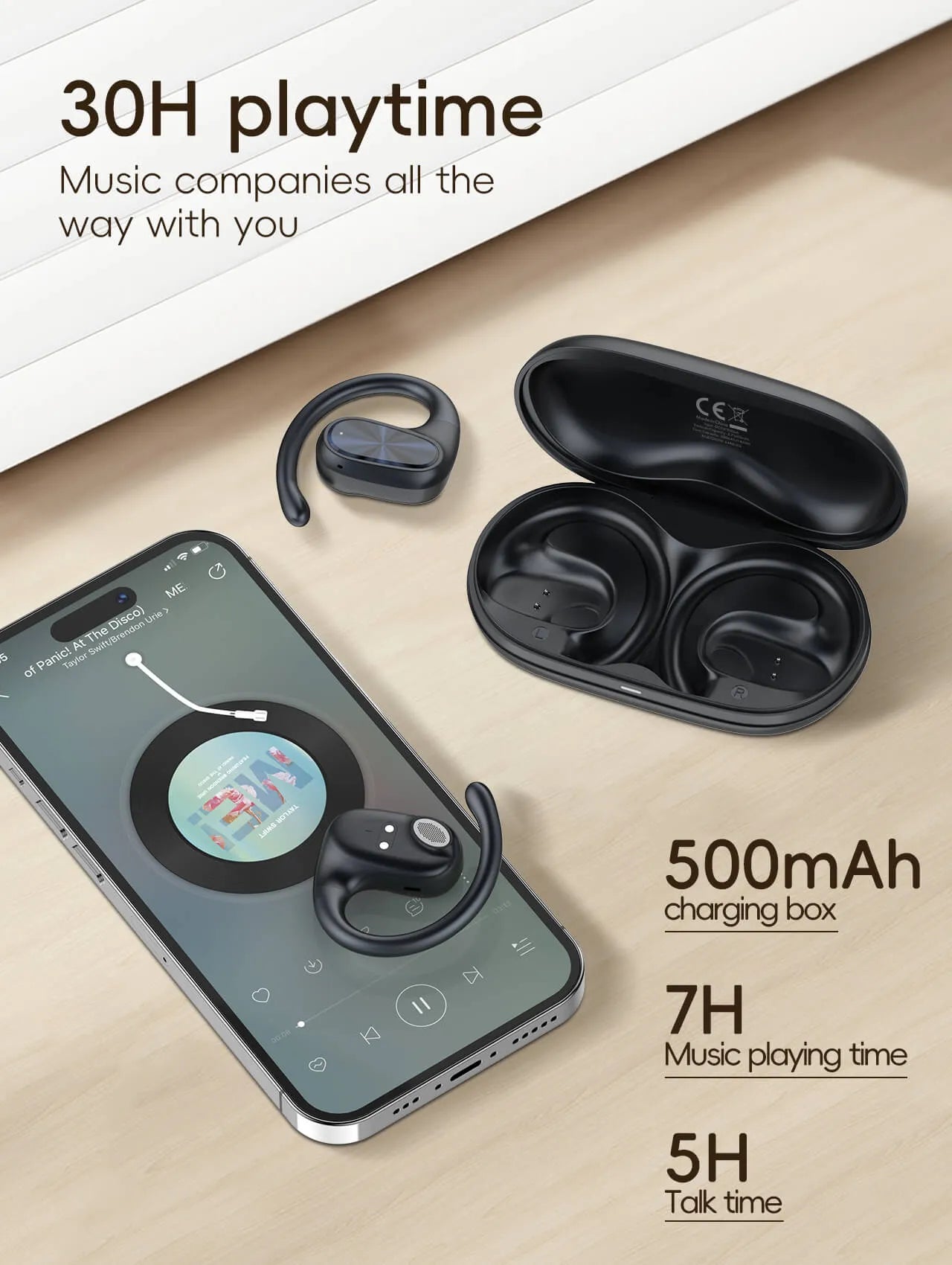 LDNIO T07 con BT 5.3, baja latencia, control táctil y estuche 500 mAh (USB-C). Reducción de ruido y diseño cómodo. Envíos a todo el Perú.