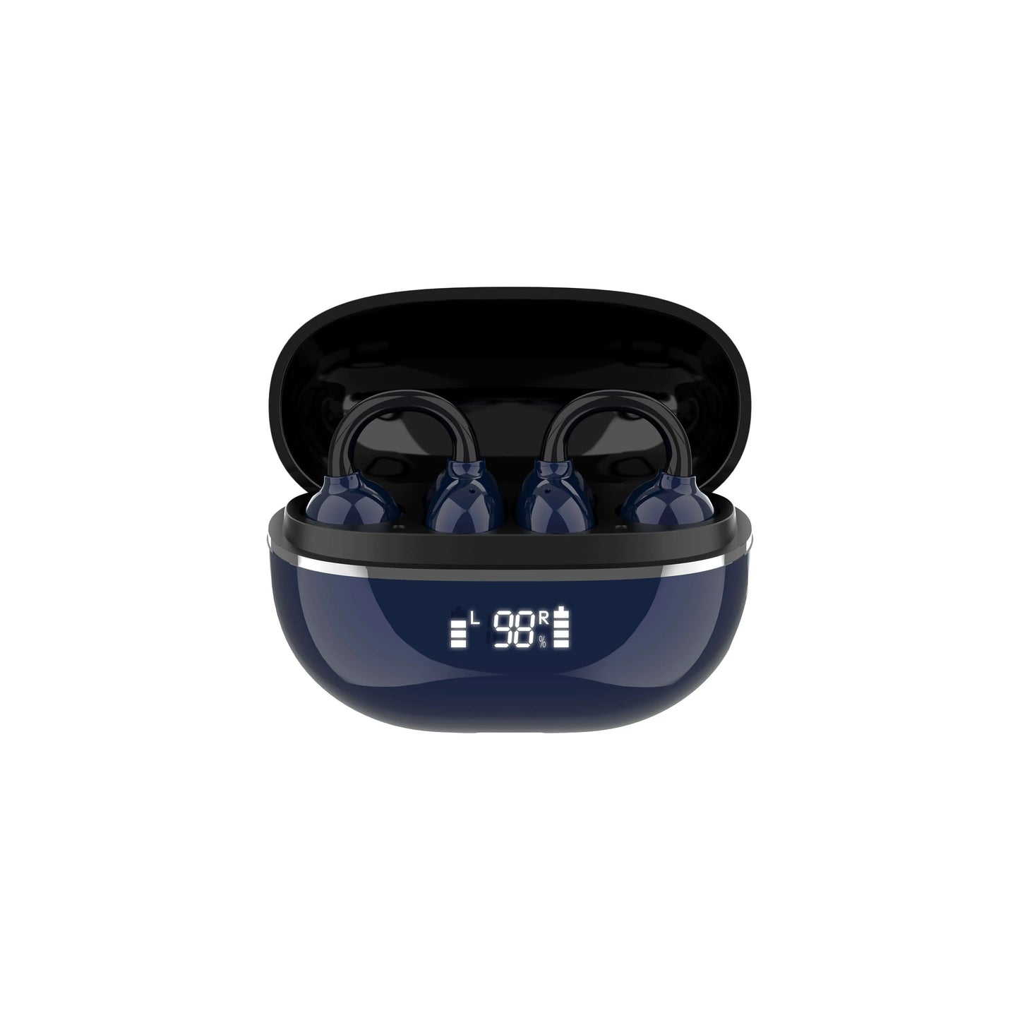 LDNIO T09 con BT 5.4, baja latencia, control táctil y estuche 400 mAh (USB-C). Diseño abierto con clip y reducción de ruido. Envíos a todo el Perú.