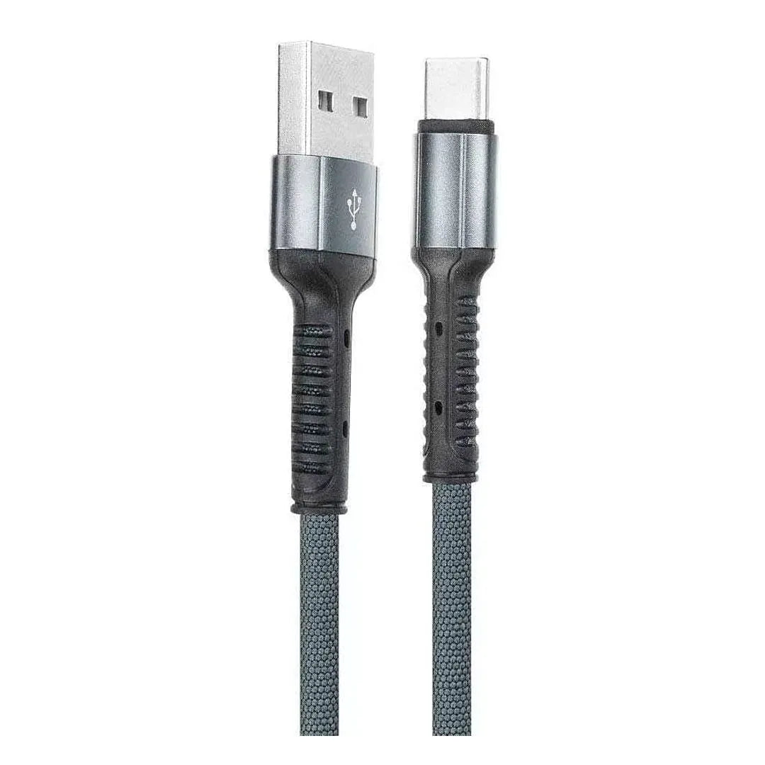 Cable LDNIO LC101 USB-C a USB-C 65W (3A, 1 m), nylon trenzado y 480 Mbps. PD/QC para móvil, tablet y laptop. Envíos a todo el Perú.