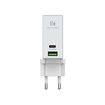 LDNIO A2620X (A2620C) 65W con USB-C PD y USB-A, PC ignífugo y 9 protecciones. Incluye cable USB-C y plugs EU/US/UK. Envíos a todo el Perú.