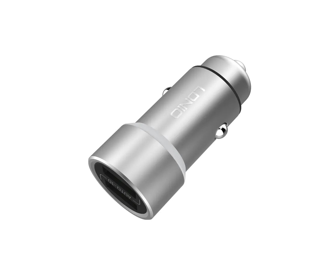 Cargador vehicular LDNIO C302-1 de 60W con USB-C PD + USB-A e incluye cable USB-C. Carga rápida para ruta. Envíos a todo el Perú.