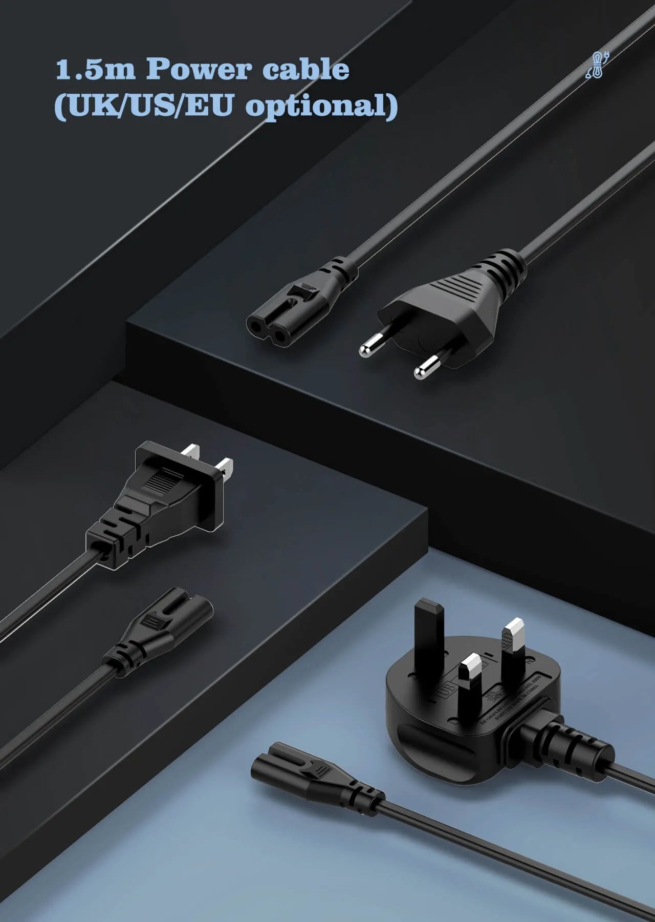 Cargador de escritorio LDNIO Q4010 con GaN 140W, 6 puertos + carga inalámbrica, plugs EU/US/UK y 9 protecciones. Ideal para laptop y móvil.