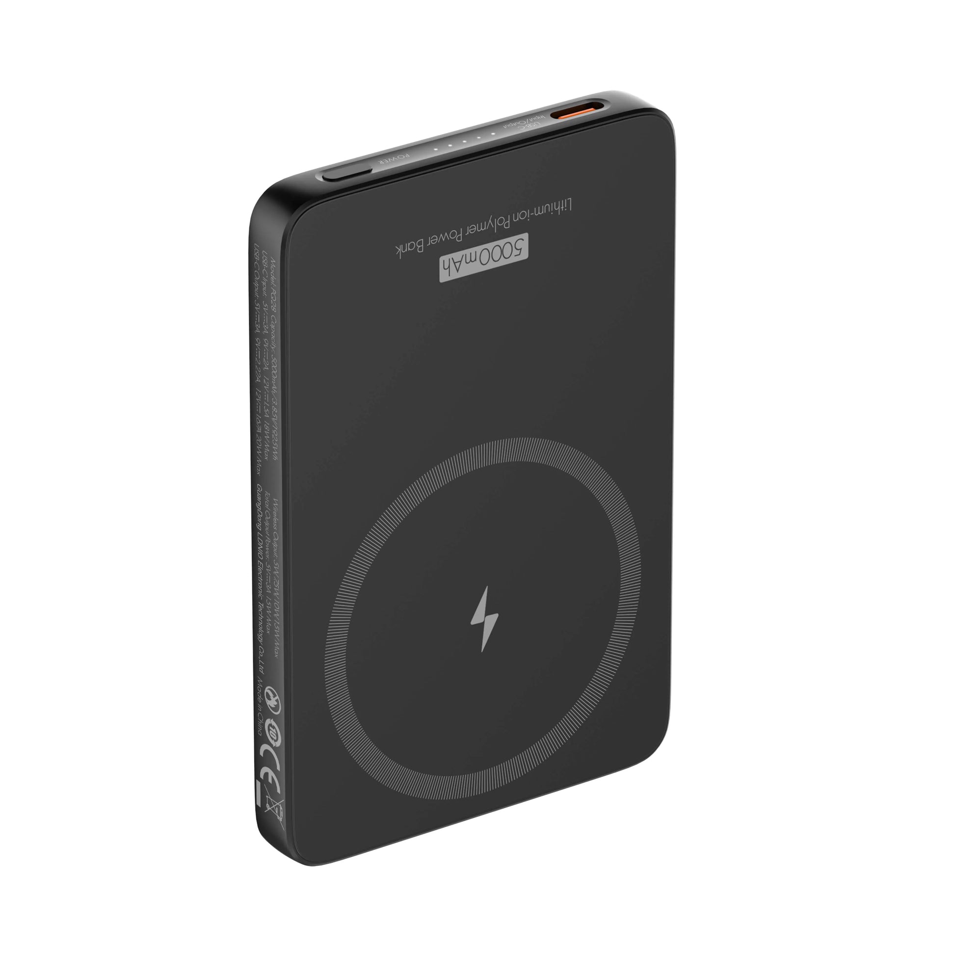 Power bank LDNIO PQ28 5000 mAh: 15W inalámbrico magnético, USB-C PD 20W, 119 g y diseño ultradelgado. Ideal para iPhone/Android. Envíos a todo el Perú.