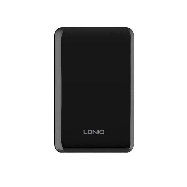 Power bank LDNIO PQ25 10,000 mAh con 22.5W (PD+QC), USB-C bidireccional, USB-A 22.5W y carcasa PC con 9 protecciones. Compacto y potente.