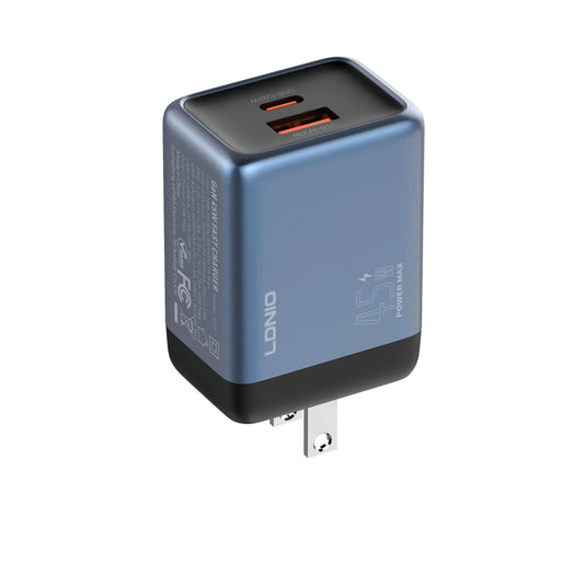 LDNIO Q12 – Cargador GaN 45W (USB-C + USB-A)