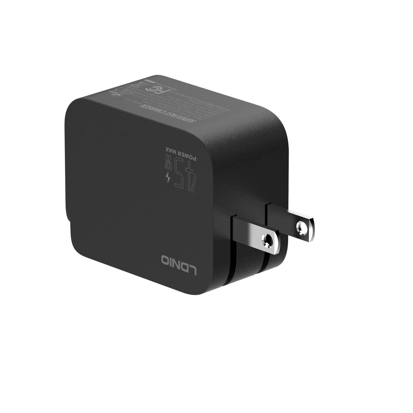 LDNIO Q3 – Cargador súper rápido 45W (USB-C + USB-A)