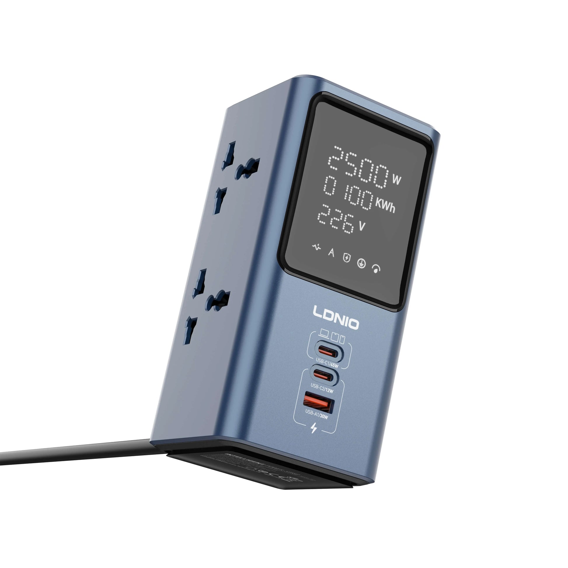 Regleta/Hub LDNIO SC2: hasta 45W, puertos USB-C/USB-A, luz LED, protecciones y diseño compacto. Menos cargadores, menos cables en tu escritorio.