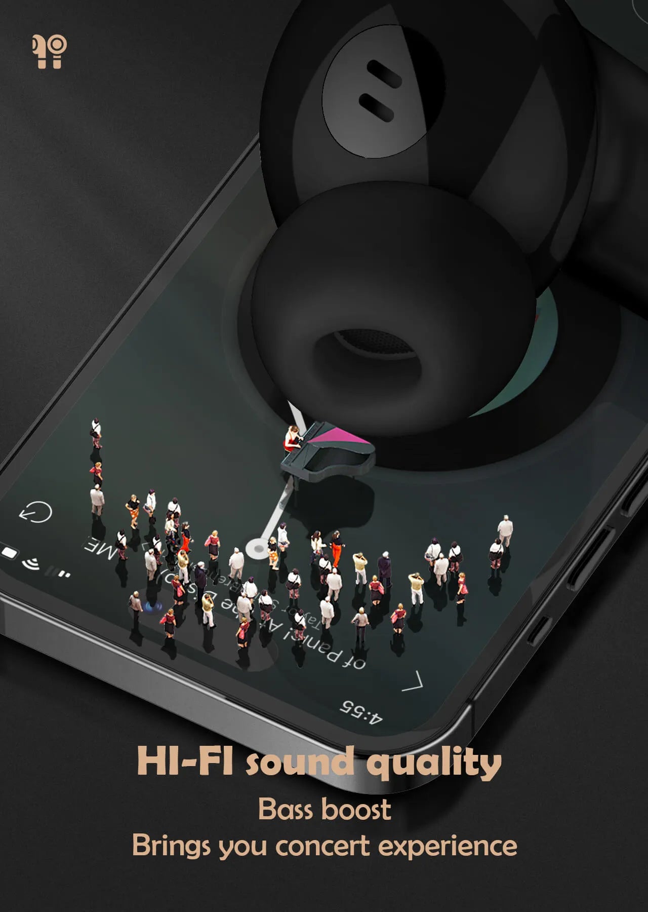 LDNIO 🎧 T06 – Audífonos TWS Bluetooth 5.3, reducción de ruido, hasta 30 h con estuche y USB-C
