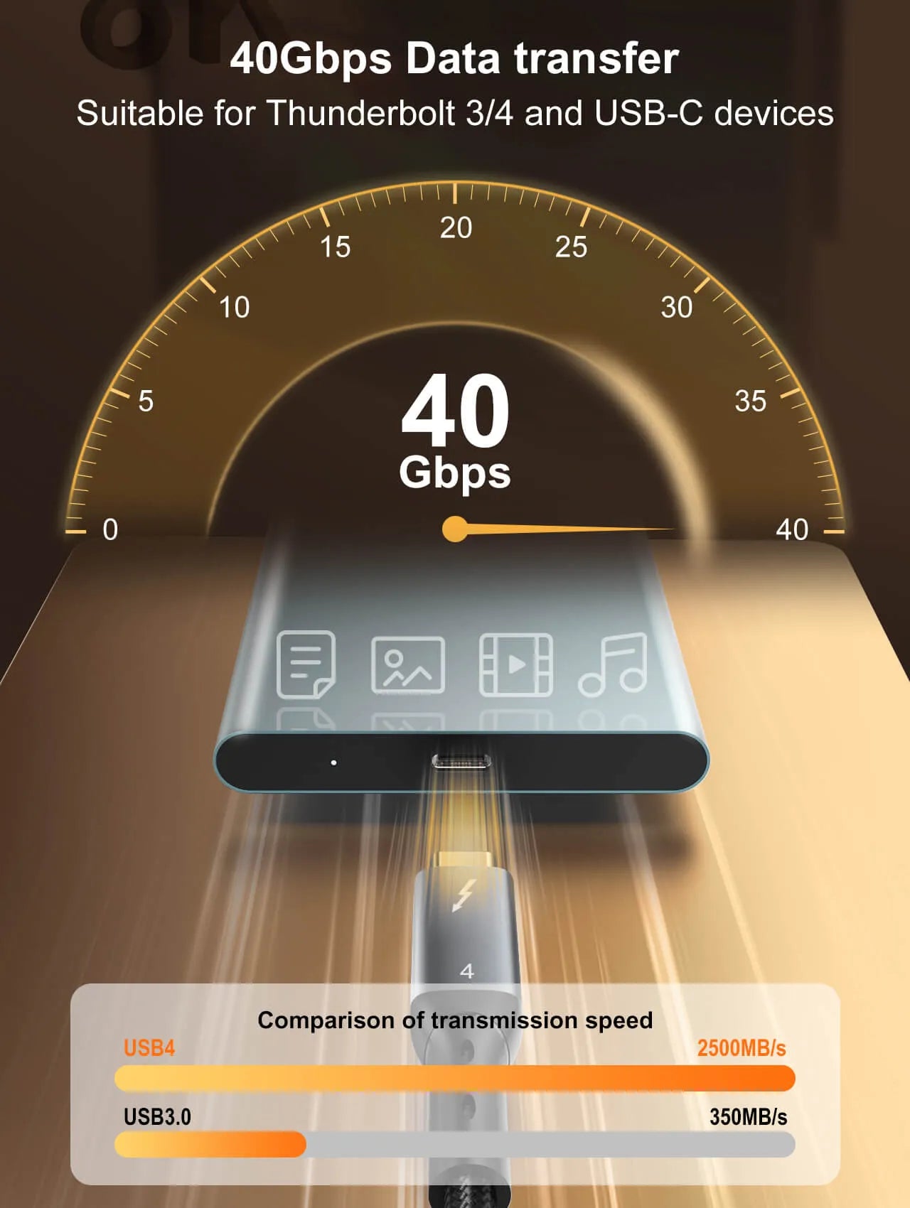 Cable LDNIO TC-11C USB-C a USB-C con 240W, 40 Gbps y video 8K/60Hz. 1 m, reforzado y listo para laptops, monitores y consolas.