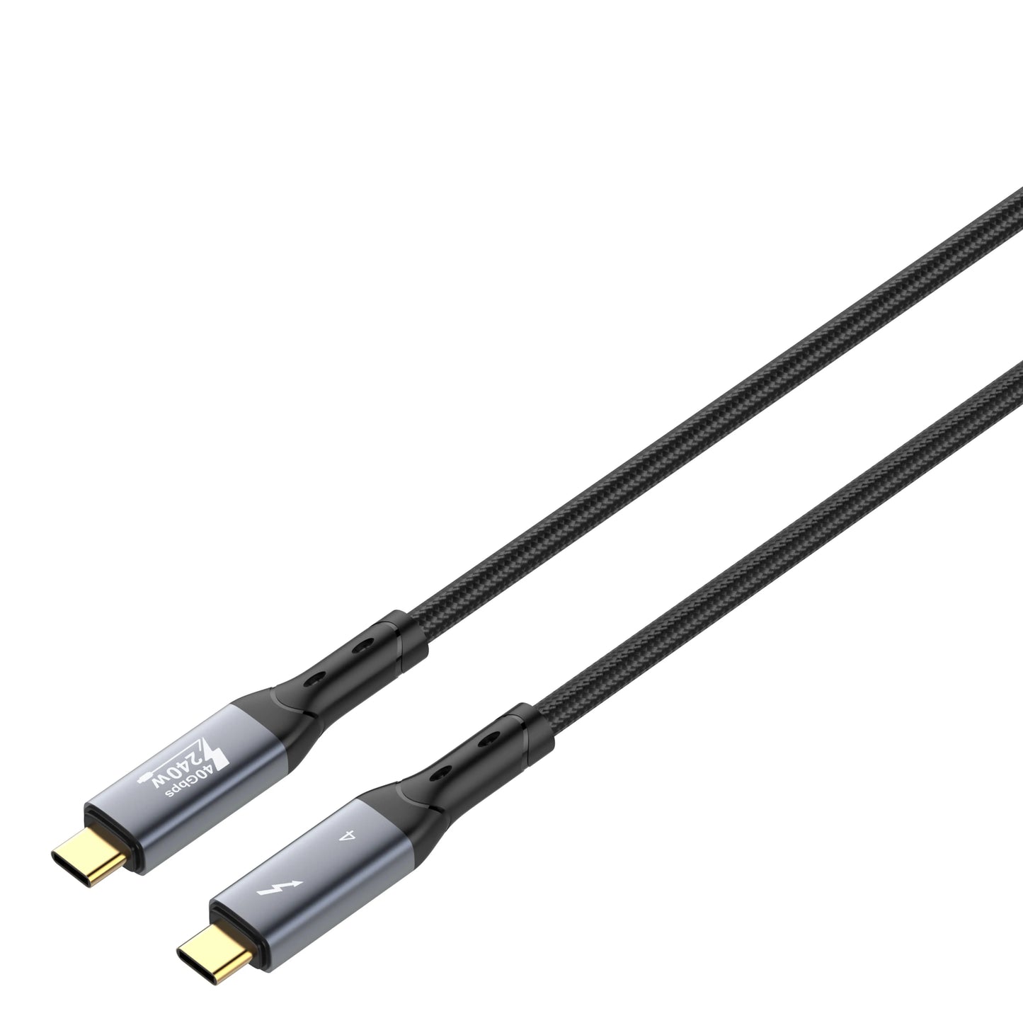Cable LDNIO TC-11C USB-C a USB-C con 240W, 40 Gbps y video 8K/60Hz. 1 m, reforzado y listo para laptops, monitores y consolas.