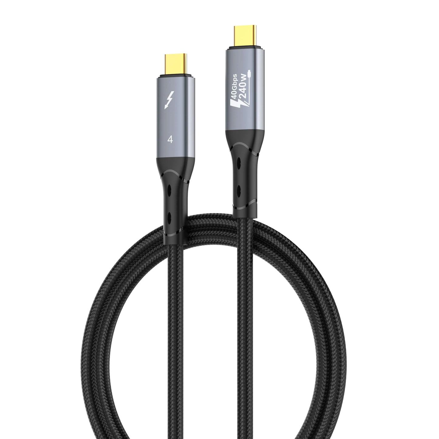 Cable LDNIO TC-11C USB-C a USB-C con 240W, 40 Gbps y video 8K/60Hz. 1 m, reforzado y listo para laptops, monitores y consolas.