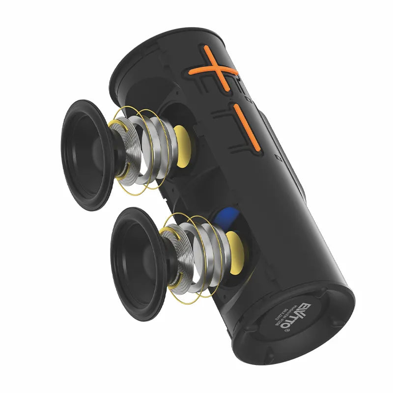 🔊 Parlante Bluetooth 20W para exteriores. Pantalla táctil, resistencia al agua IPX5, batería 3600mAh y bocinas de 57mm. ¡Compra ahora y vive la música! 🚀