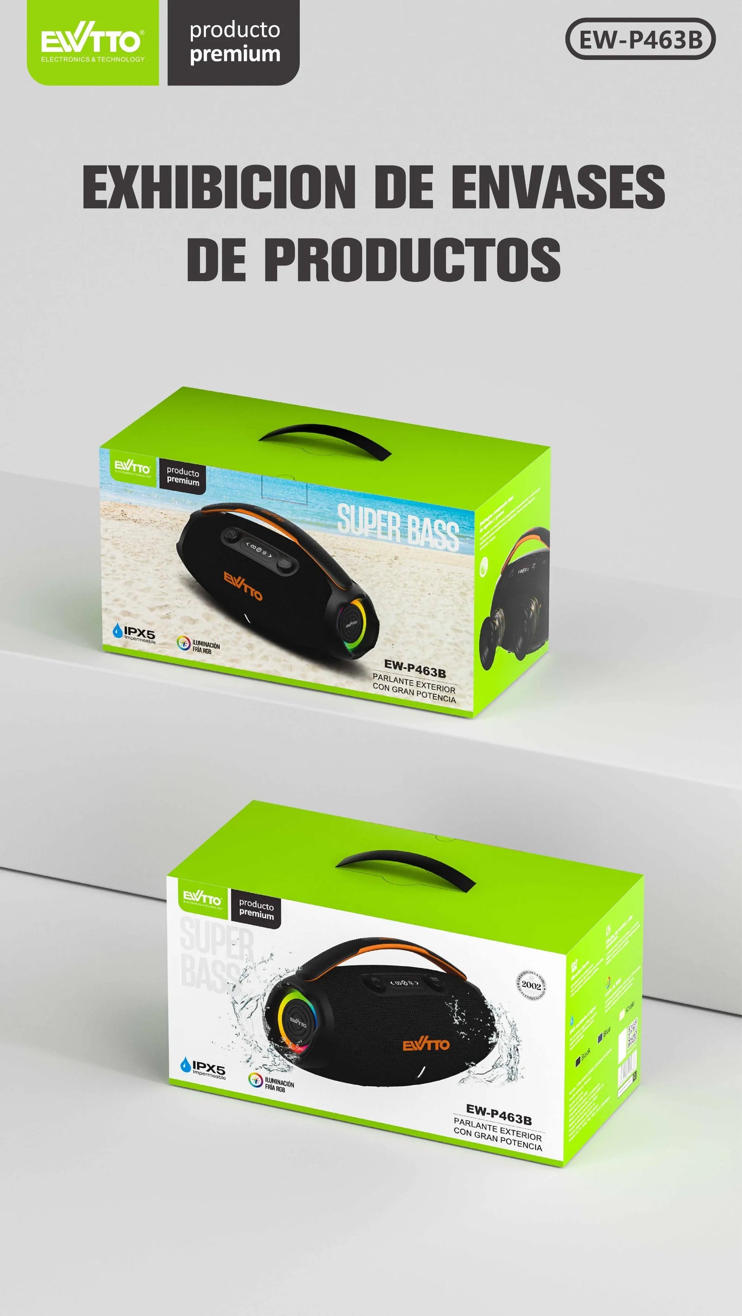 🔊 Parlante Bluetooth de 60W con TWS, IPX5 y 2 bocinas de 78mm. Ideal para exteriores. Hasta 8 horas de música potente. ¡Compra ahora!