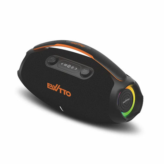 🔊 Parlante Bluetooth de 60W con TWS, IPX5 y 2 bocinas de 78mm. Ideal para exteriores. Hasta 8 horas de música potente. ¡Compra ahora!