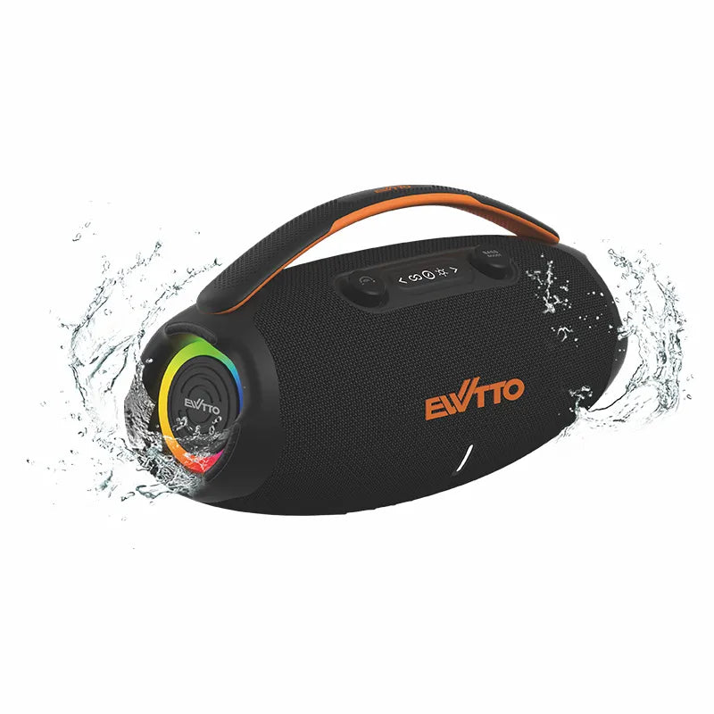 🔊 Parlante Bluetooth de 60W con TWS, IPX5 y 2 bocinas de 78mm. Ideal para exteriores. Hasta 8 horas de música potente. ¡Compra ahora!