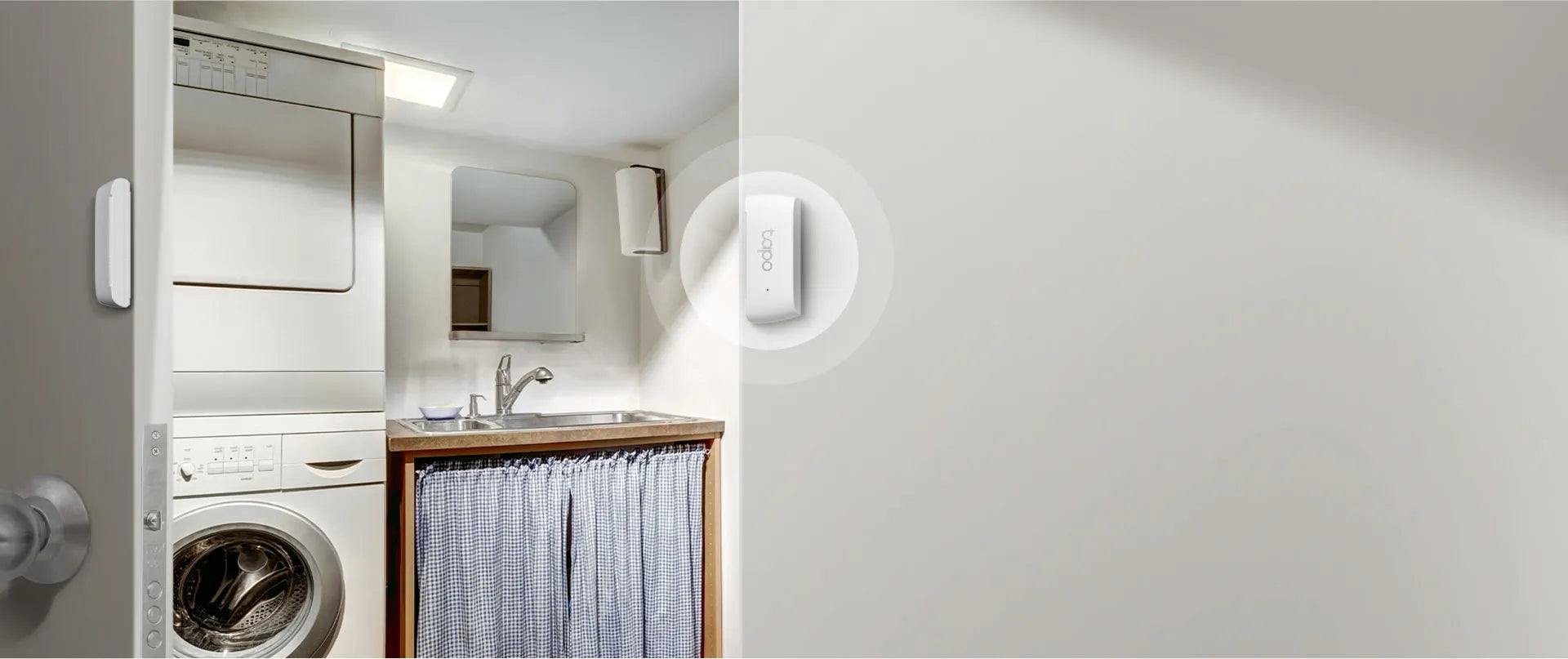 Sensor de contacto Tapo T110 para puertas y ventanas. Notificaciones en tiempo real, automatización inteligente. Compatible con Hub Tapo H100.