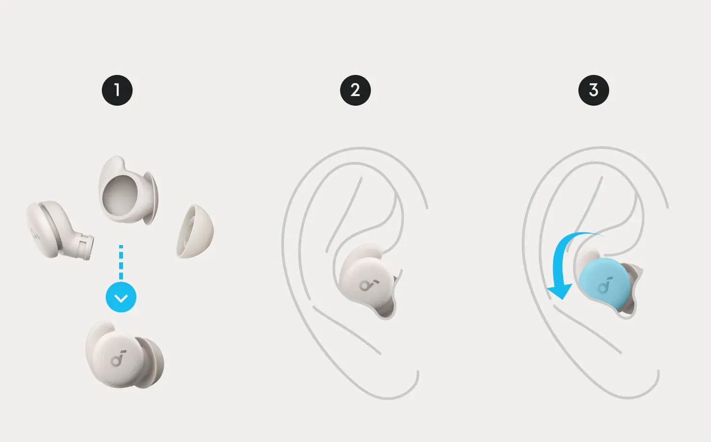 Soundcore Sleep A20: audífonos para dormir de lado, 80h, sin presión, reducción de ruido y análisis de sueño.