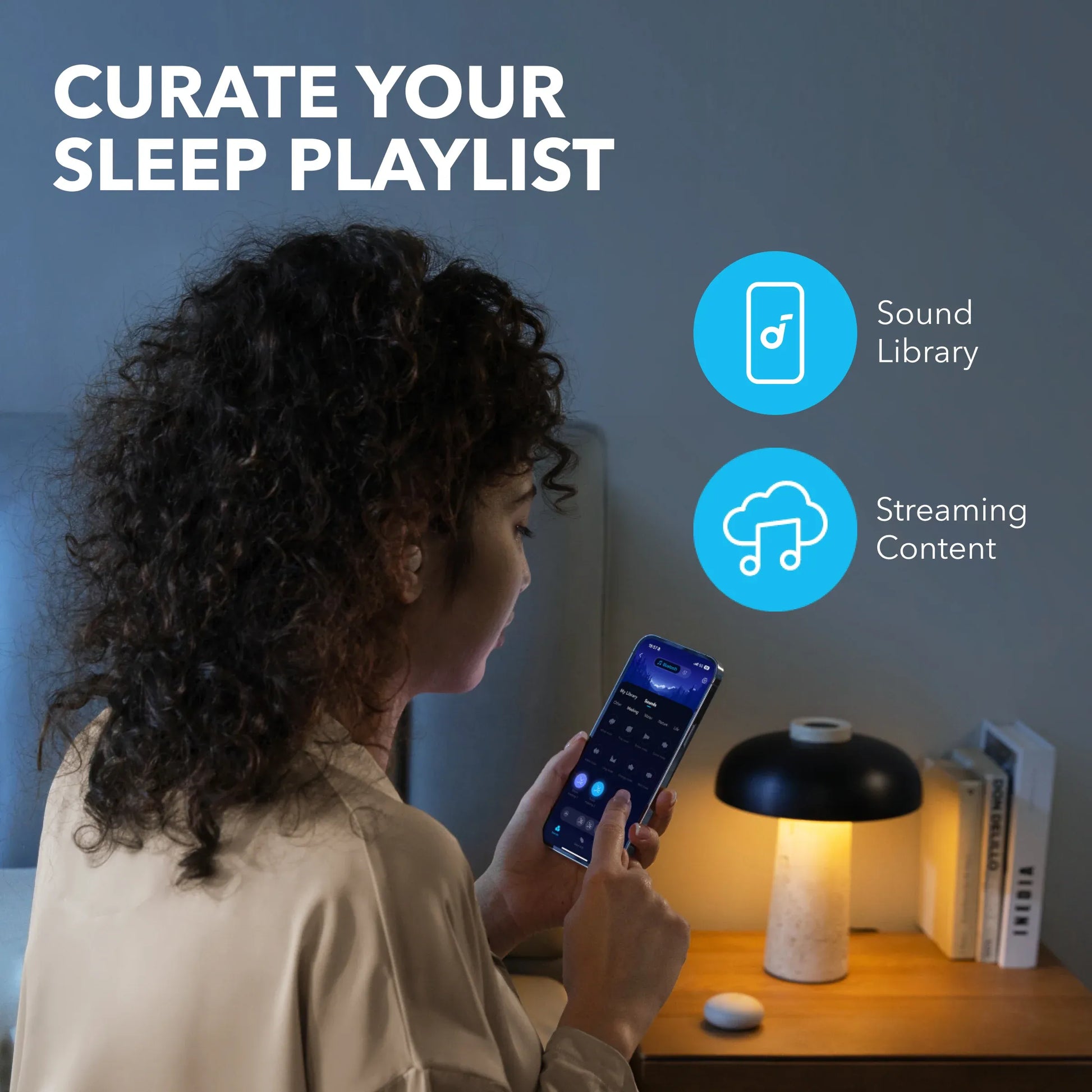 Soundcore Sleep A20: audífonos para dormir de lado, 80h, sin presión, reducción de ruido y análisis de sueño.