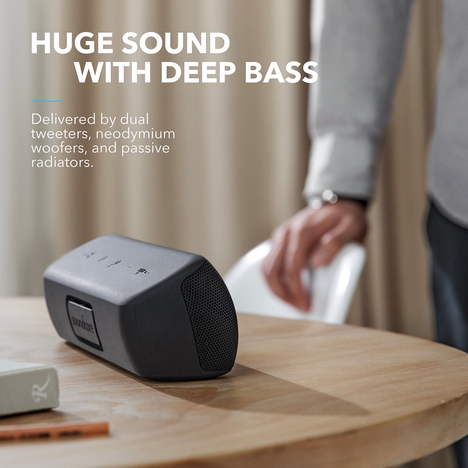 🔊 Soundcore Motion+ con sonido Hi-Res, BassUp™ y resistencia al agua IPX7. Disfruta 30W de potencia y hasta 12h de música. ¡Compra ahora!
