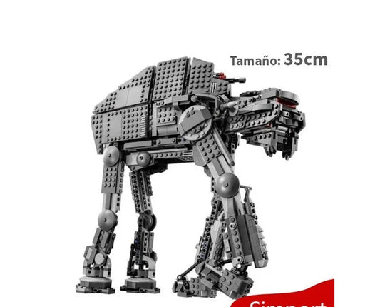 Construye el poderoso AT-M6 Walker con este set de 1406 piezas de Space Wars. Ideal para coleccionistas, fans de Star Wars y decoración geek. Material ABS de alta calidad.