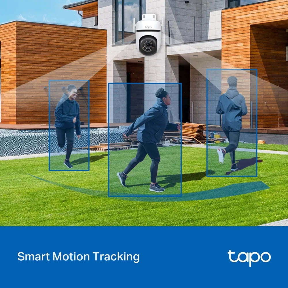 Cámara Tapo C520WS: 2K, giro 360°, visión nocturna color, detección IA, alarma personalizada y protección IP66. ¡Seguridad exterior de alto nivel!