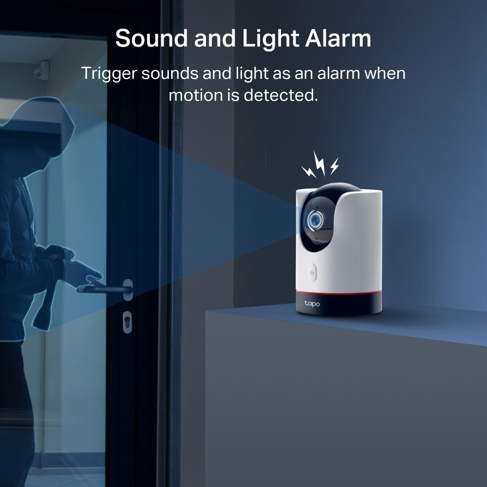 Tapo C225: cámara inteligente 2K con seguimiento, visión a color, modo privacidad, Apple HomeKit y grabación local o en la nube. ¡Compra hoy!