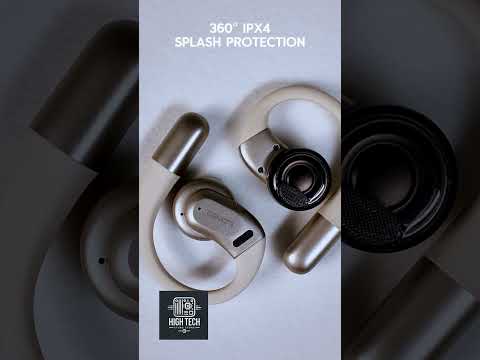 Auriculares LDNIO T12 ear-hook con BT 5.4, IPX4, estuche 1000 mAh (hasta 54 h), baja latencia, táctiles y USB-C. Ajuste firme y cómodo.